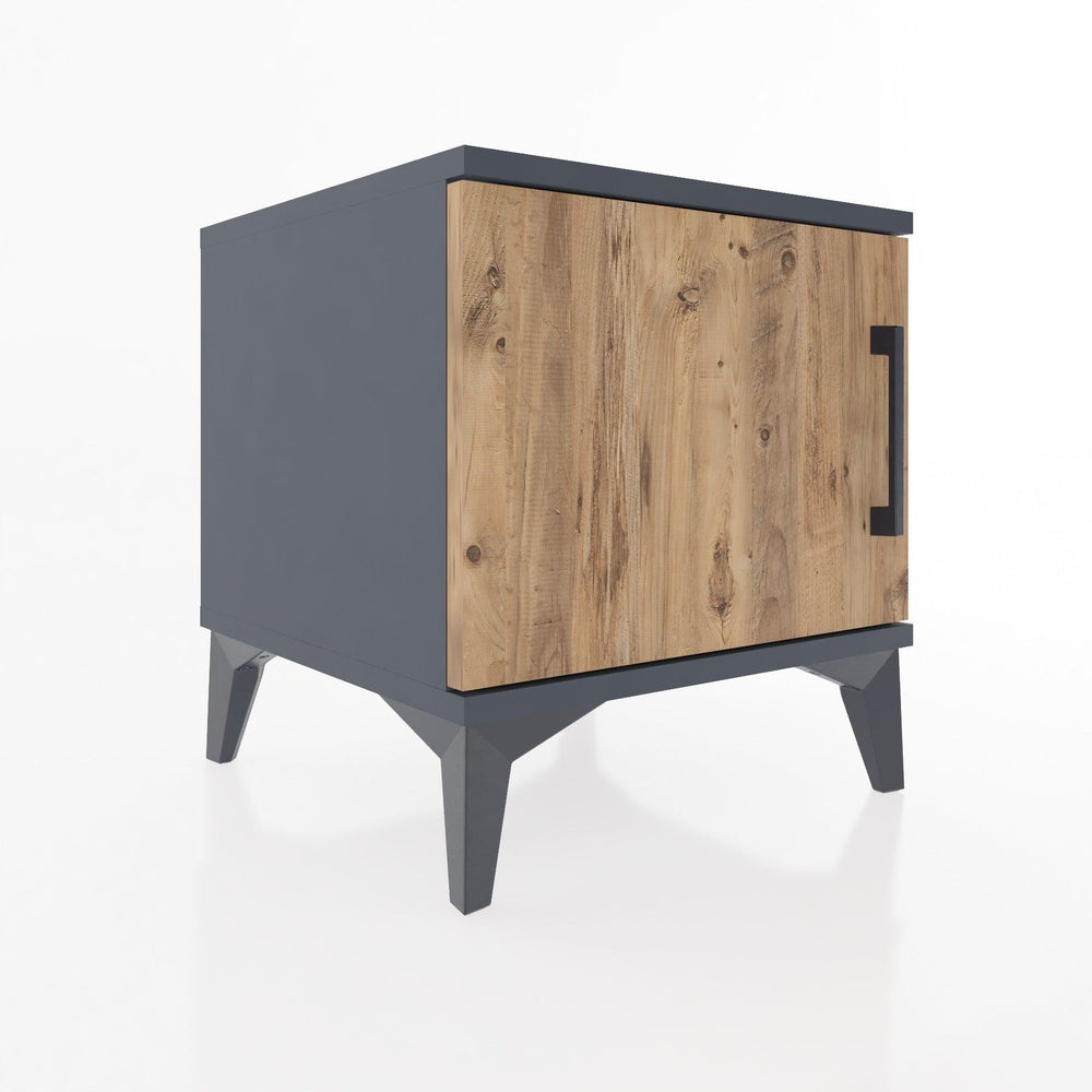 Woodntry Modular Nightstand Anthracite 44x44x36 cm Lidded K6-2