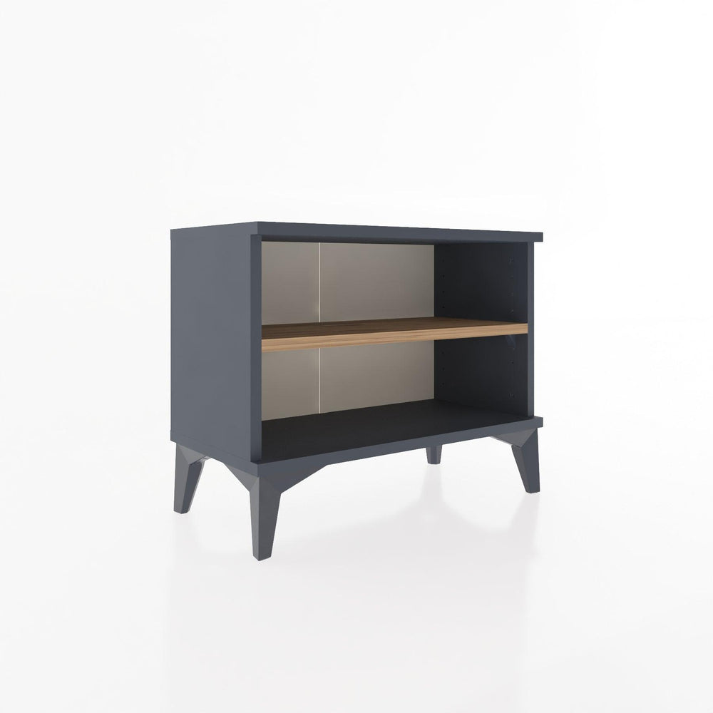 Woodntry Modular Nightstand Anthracite 60x30x36 cm with Shelf R6-2