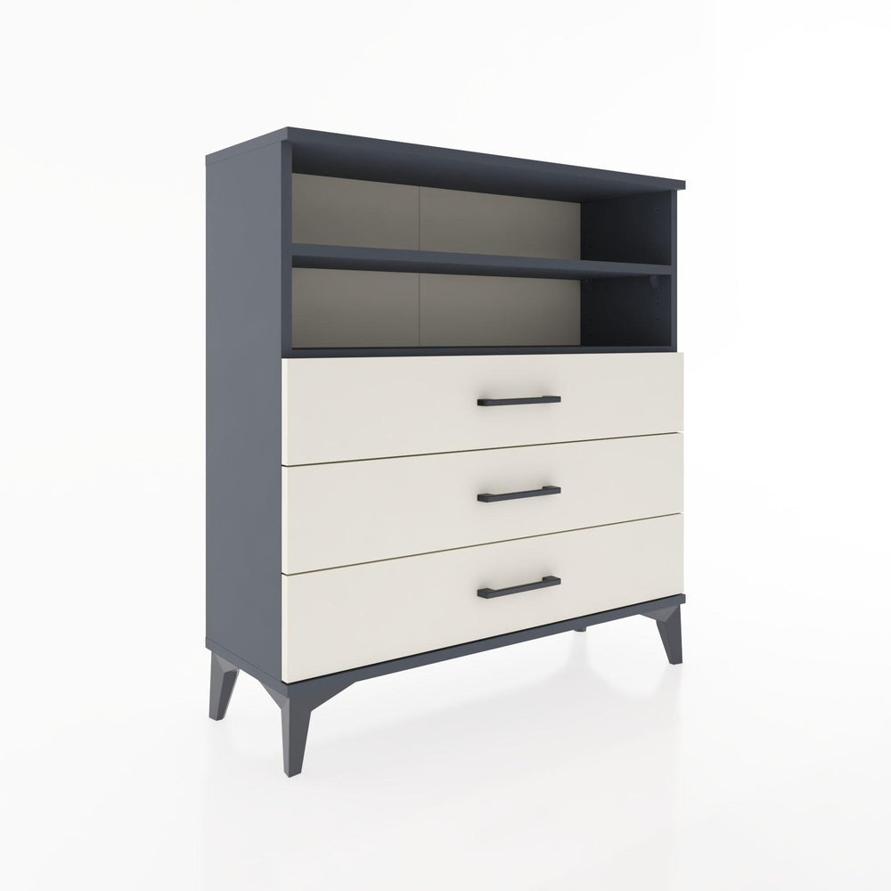 Woodntry Modular Dresser Anthracite 88x30x84 cm with Drawers and Shelves CR6-2