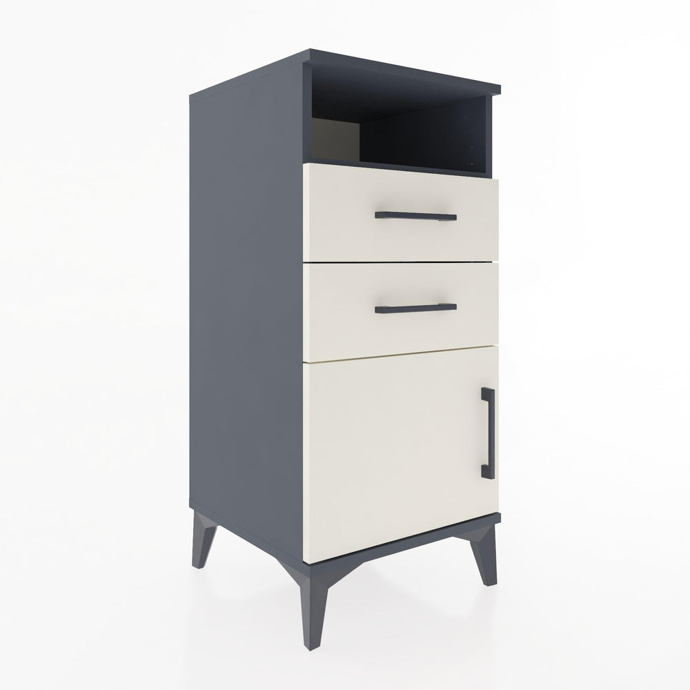 Woodntry Modular Nightstand Anthracite 44x44x84 cm Functional F50-2