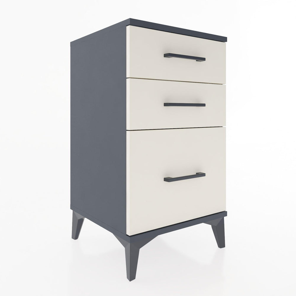 Woodntry Modüler Komodin Antrasit 44x44x68 cm Çekmeceli C6-2