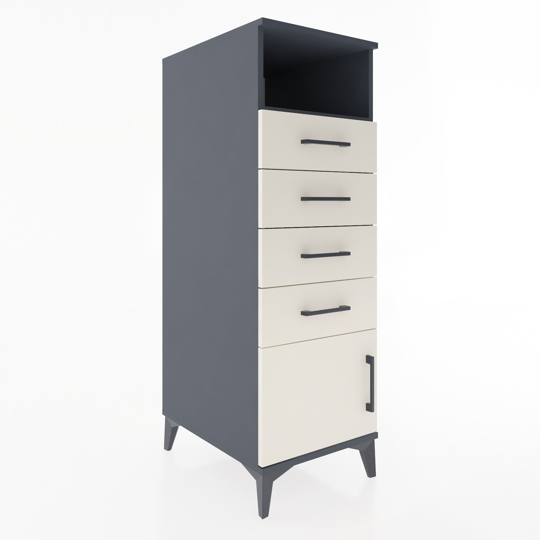 Woodntry Modular Cabinet Anthracite 44x59x122 cm Functional F56-2