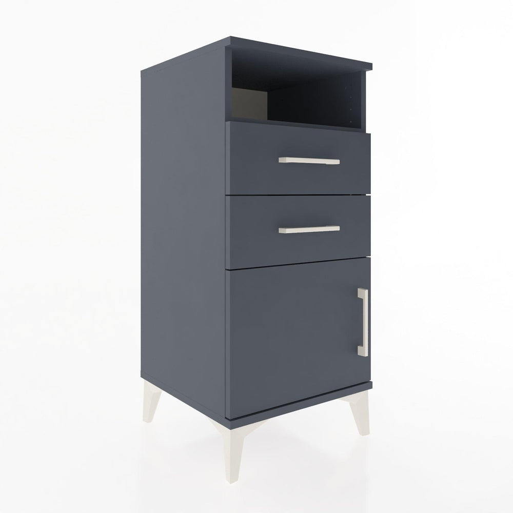 Woodntry Modular Nightstand Anthracite 44x44x84 cm Functional F50-2