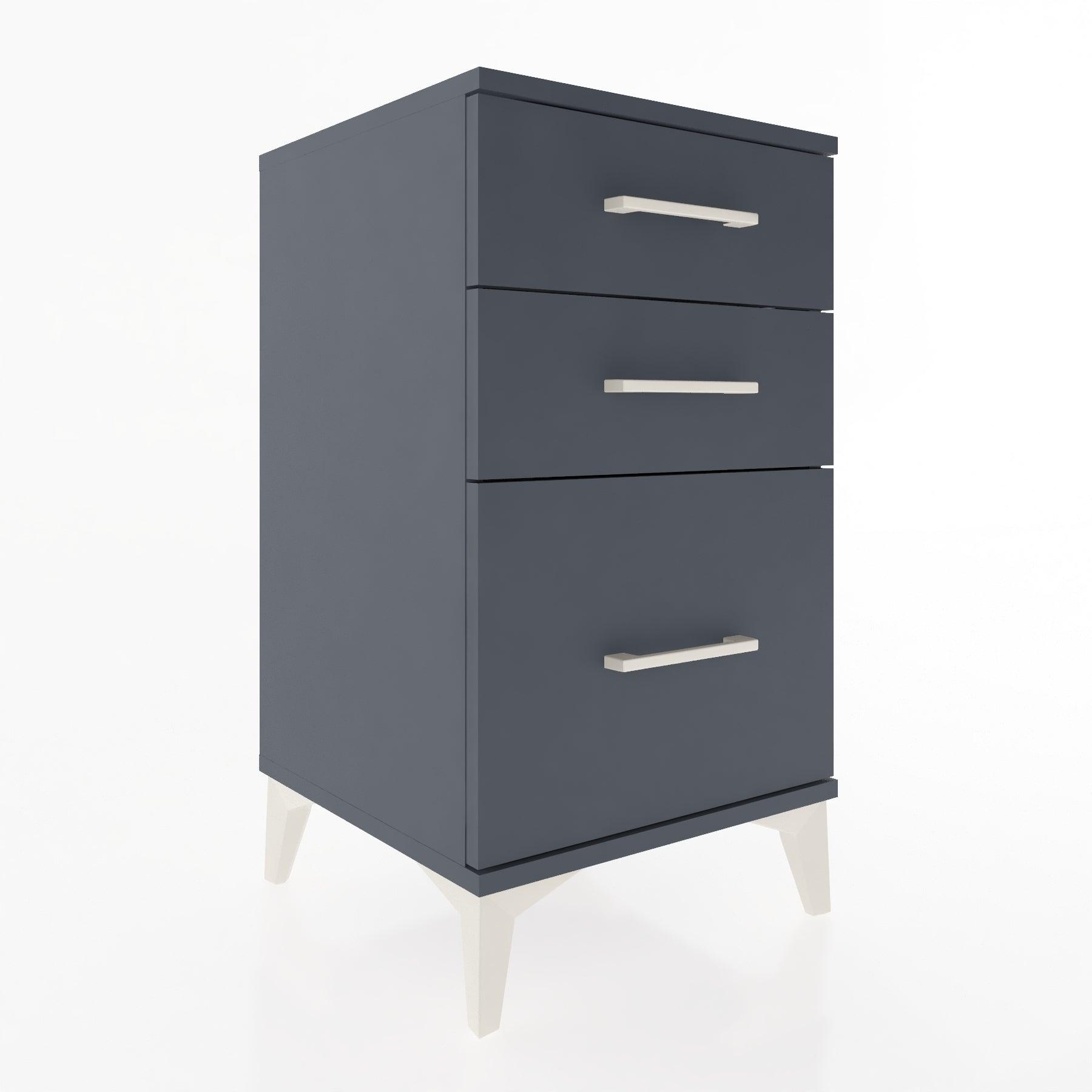 Woodntry Modular Nightstand Anthracite 44x44x68 cm Drawer C6-2