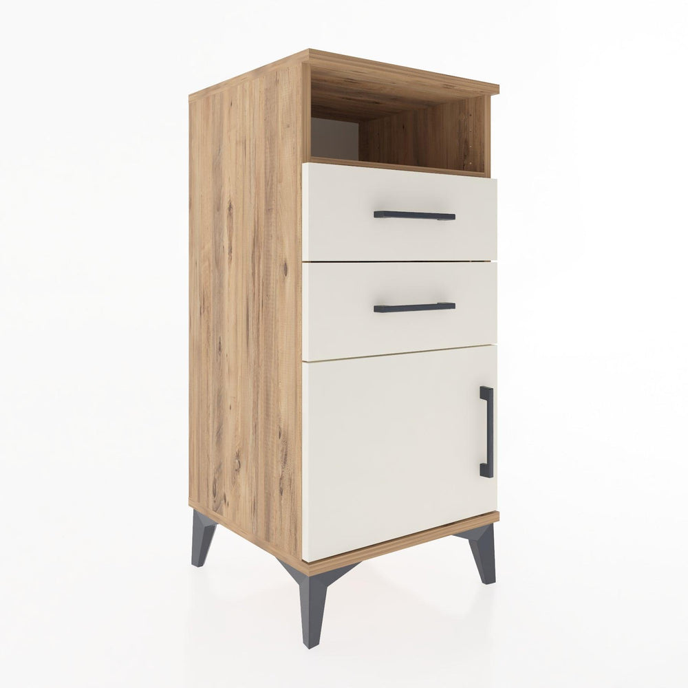Woodntry Modular Nightstand Pine 44x44x84 cm Functional F50-3