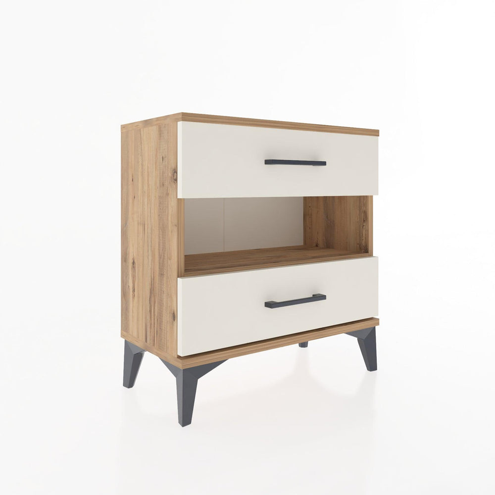 Woodntry Modüler Komodin Çam 60x30x52 cm Çekmeceli ve Raflı CR6-3