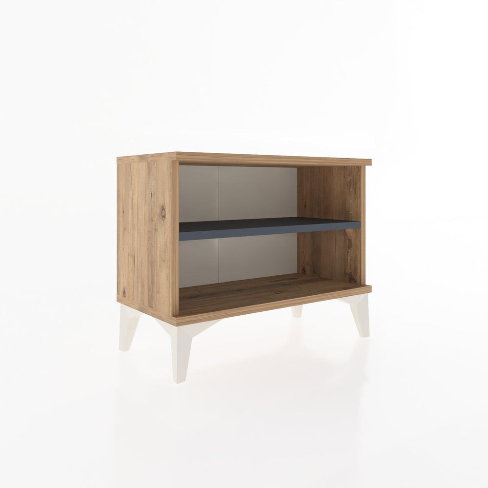 Woodntry Modular Nightstand Pine 60x30x36 cm with Shelf R6-3
