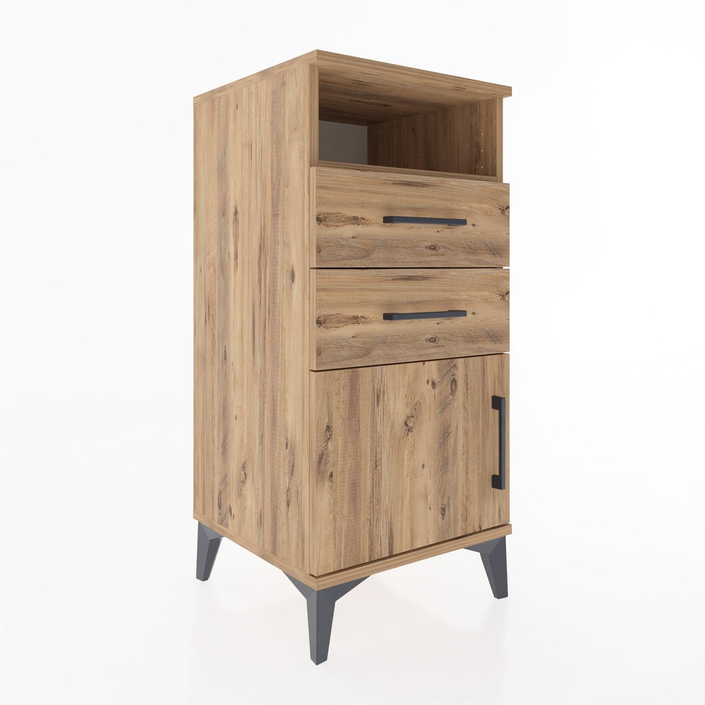 Woodntry Modular Nightstand Pine 44x44x84 cm Functional F50-3