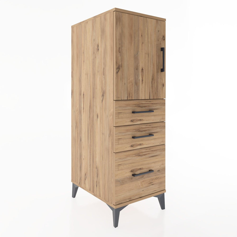 Woodntry Modular Cabinet Pine 44x59x122 cm with Doors and Drawers KC6-3