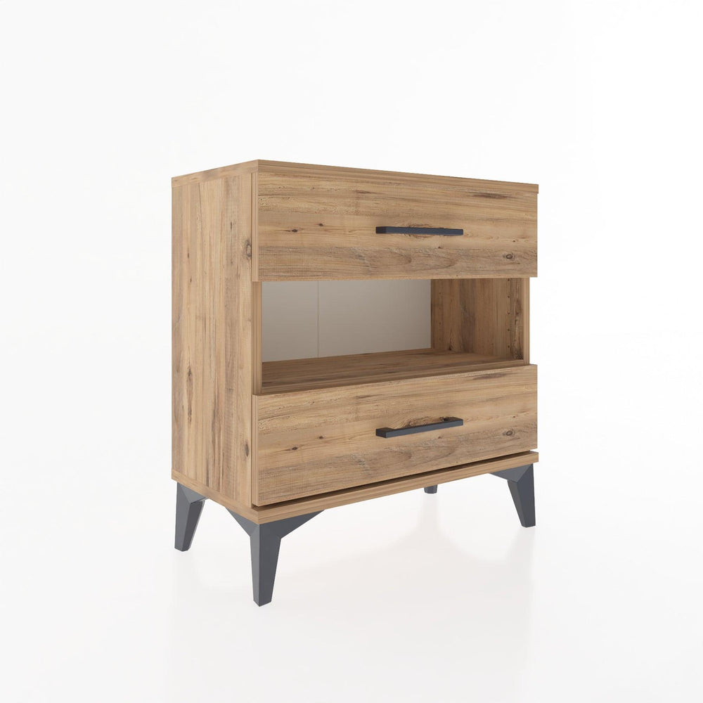 Woodntry Modüler Komodin Çam 60x30x52 cm Çekmeceli ve Raflı CR6-3