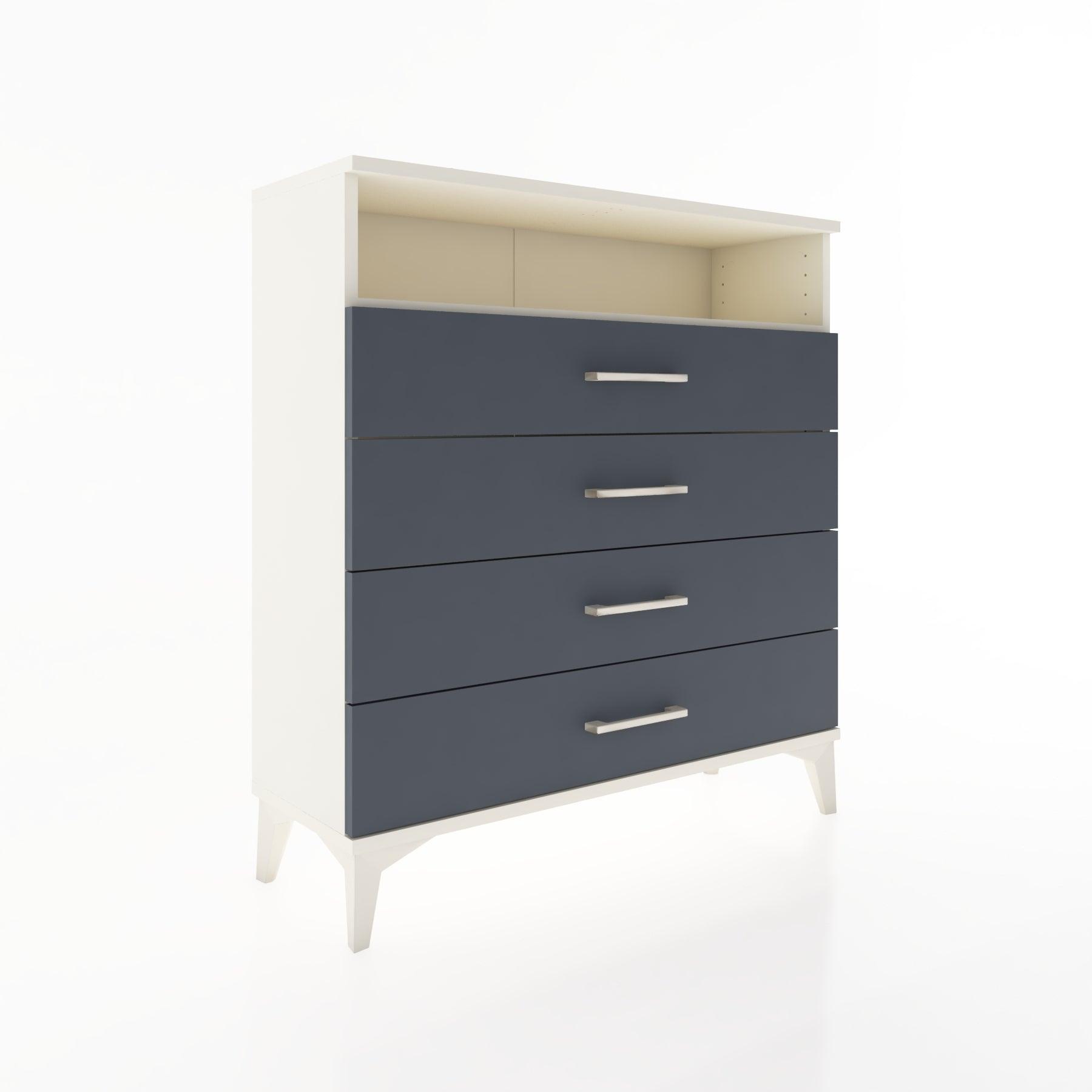 Woodntry Modular Dresser Moonstone 88x30x84 cm with Drawers and Shelves CR7-1