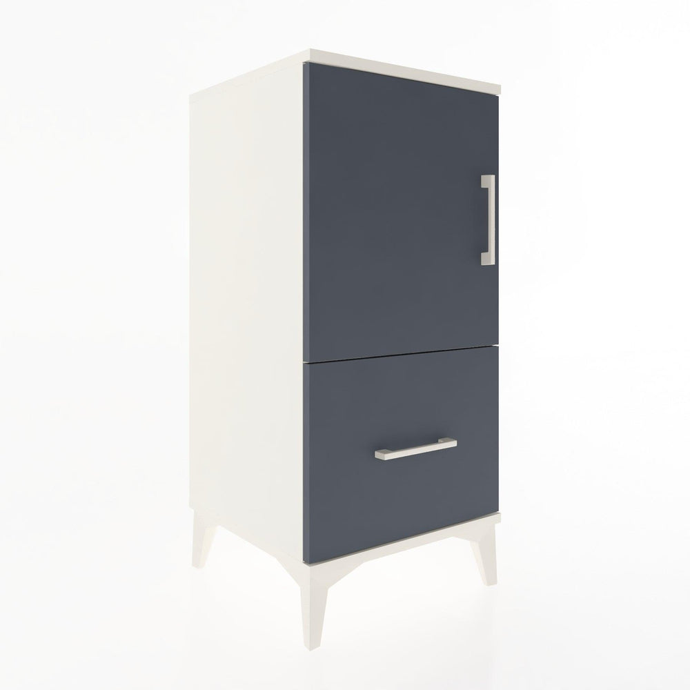 Woodntry Modular Nightstand Moonstone 44x44x84 cm with Cover and Drawer KC29-1
