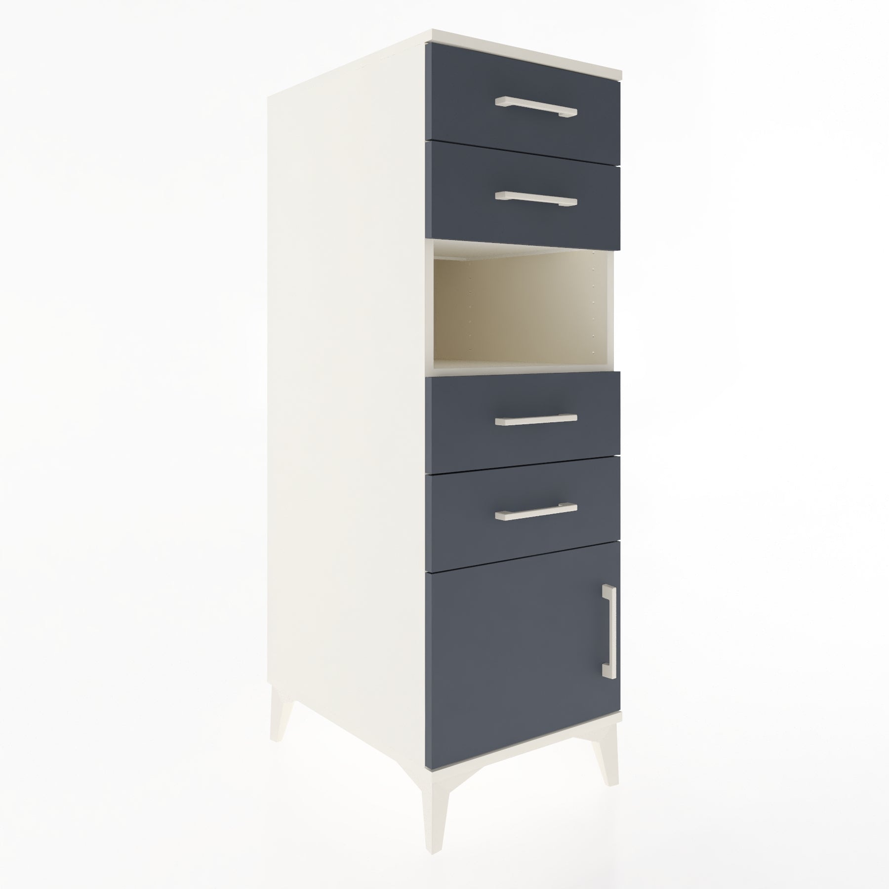 Woodntry Modüler Dolap Aytaşı 44x59x122 cm Fonksiyonel F57-1