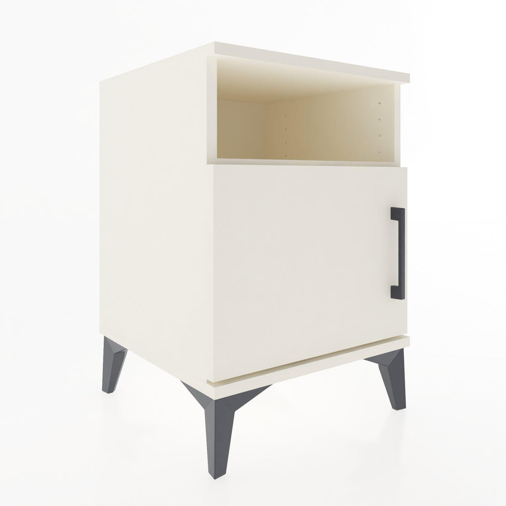 Woodntry Modular Nightstand Moonstone 44x44x52 cm with Cover and Shelf KR7-1