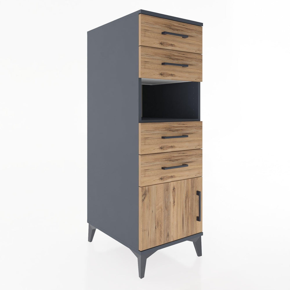 Woodntry Modular Cabinet Anthracite 44x59x122 cm Functional F7-2