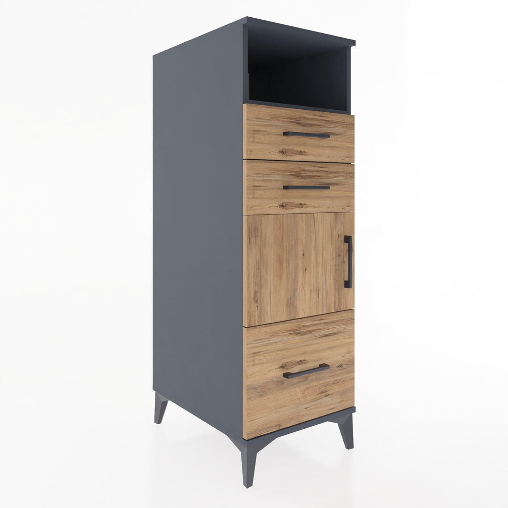 Woodntry Modular Cabinet Anthracite 44x30x122 cm Functional F107-2
