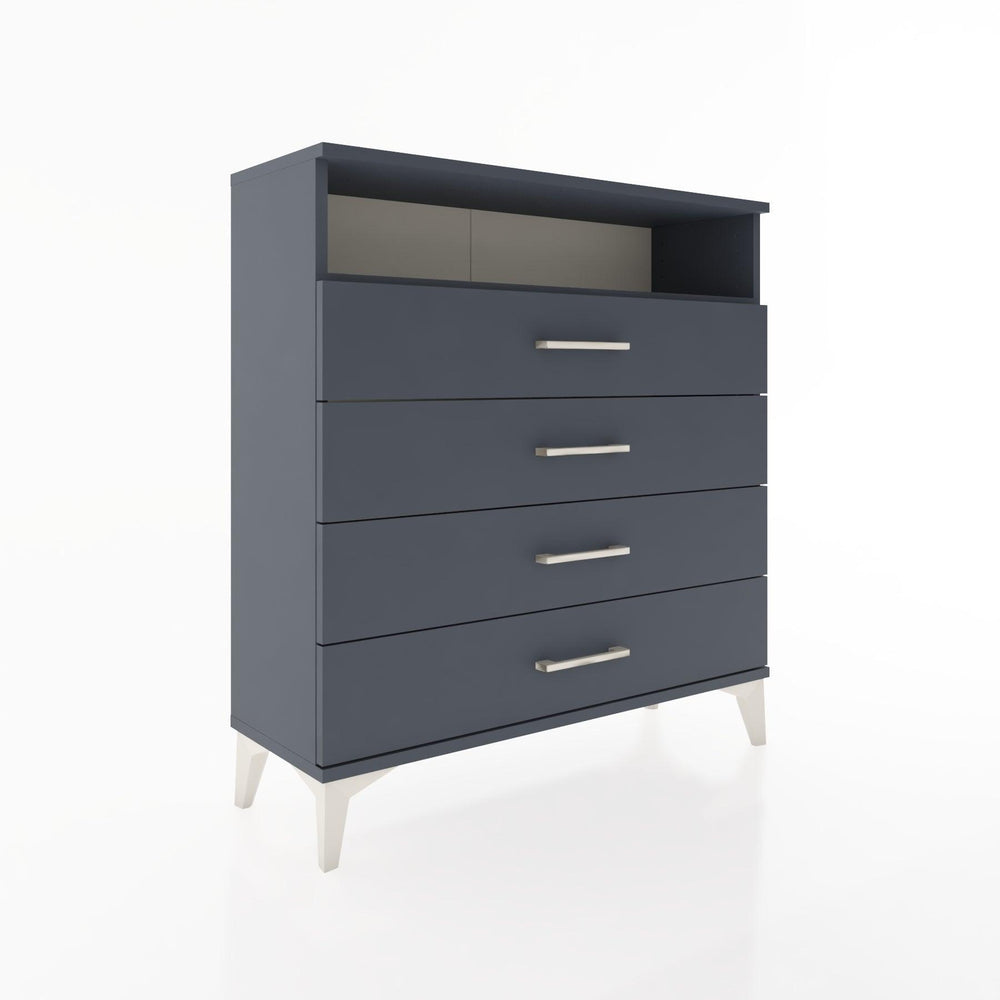 Woodntry Modular Dresser Anthracite 88x30x84 cm with Drawers and Shelves CR7-2