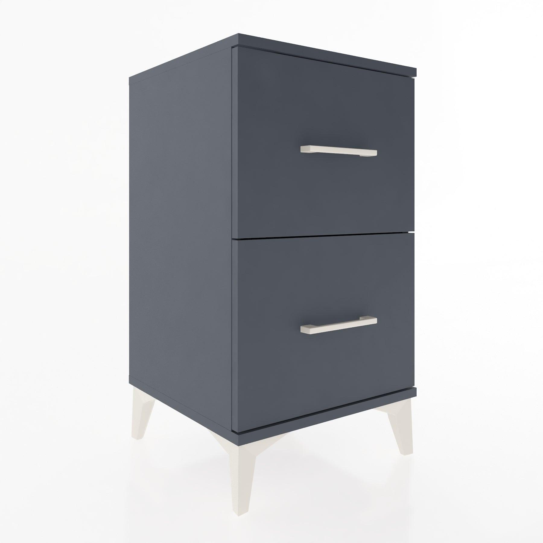 Woodntry Modular Nightstand Anthracite 44x44x68 cm Drawer C7-2