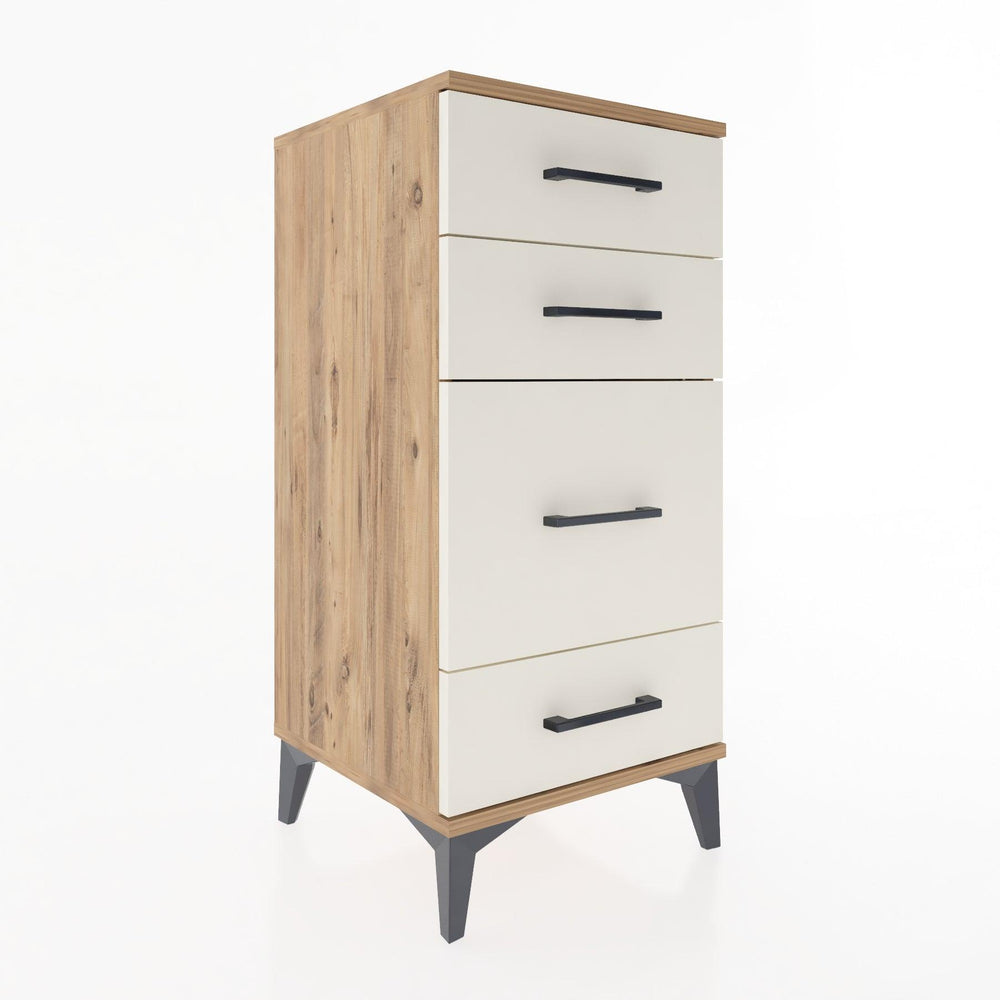 Woodntry Modüler Komodin Çam 44x44x84 cm Çekmeceli C7-3