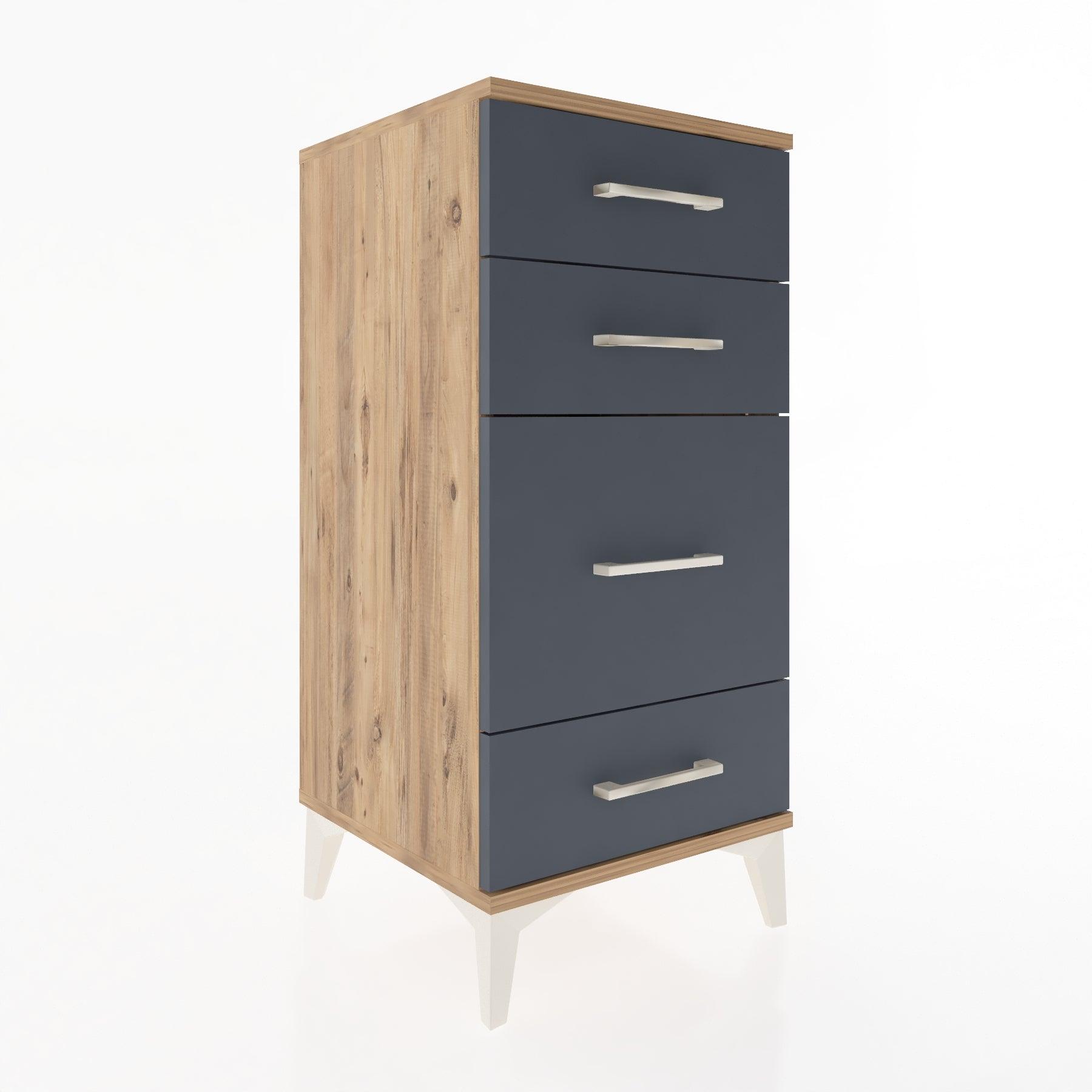 Woodntry Modular Nightstand Pine 44x44x84 cm Drawer C7-3