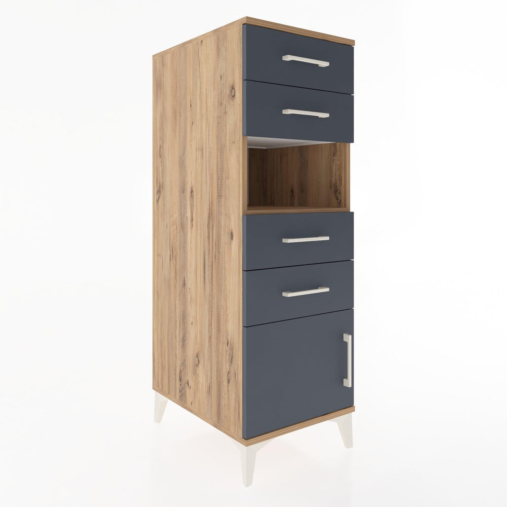 Woodntry Modüler Dolap Çam 44x59x122 cm Fonksiyonel F7-3