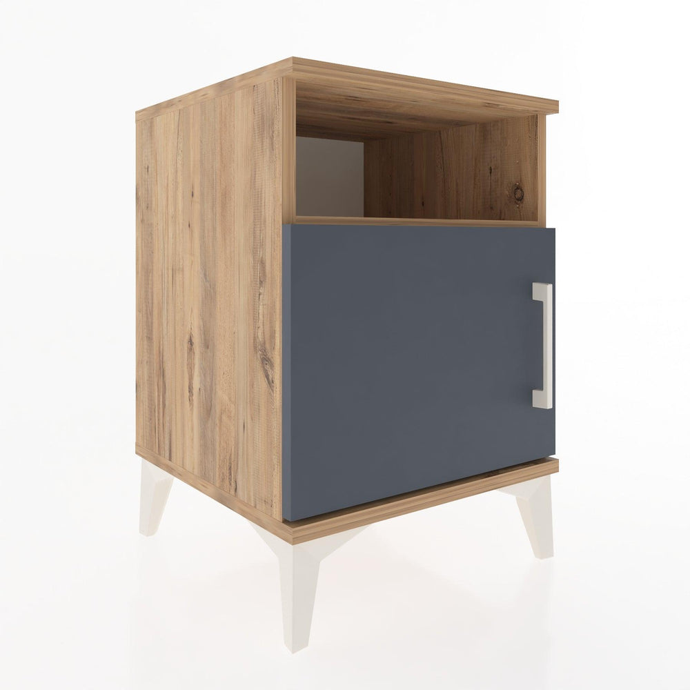 Woodntry Modular Nightstand Pine 44x44x52 cm with Cover and Shelf KR7-3