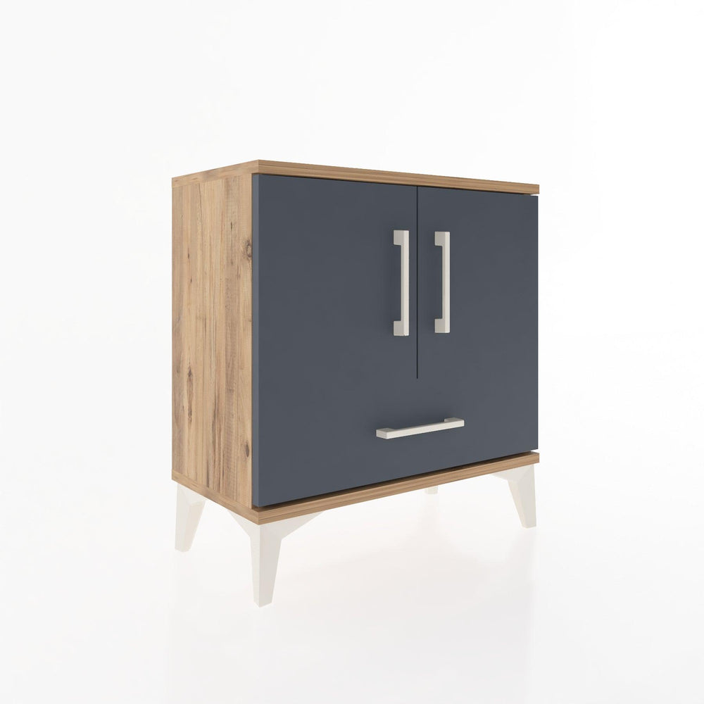 Woodntry Modular Nightstand Pine 60x30x52 cm with Cover and Drawer KC7-3