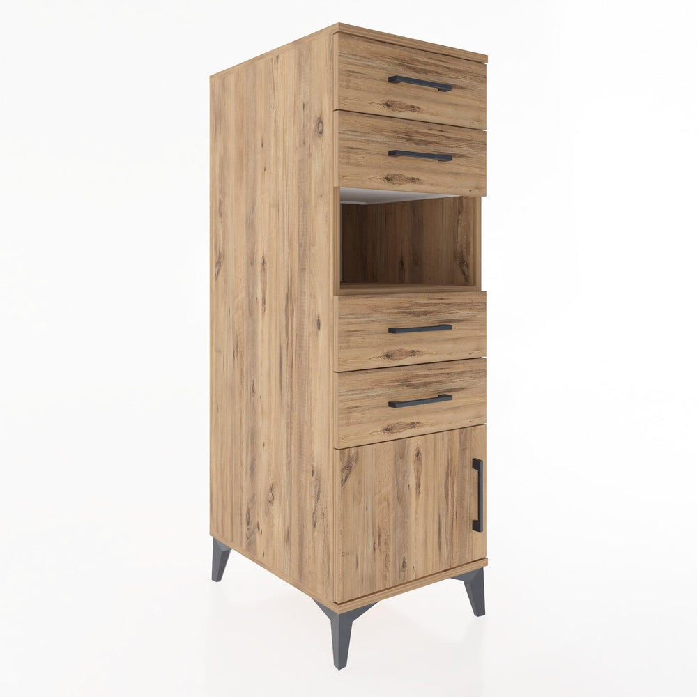 Woodntry Modüler Dolap Çam 44x59x122 cm Fonksiyonel F7-3