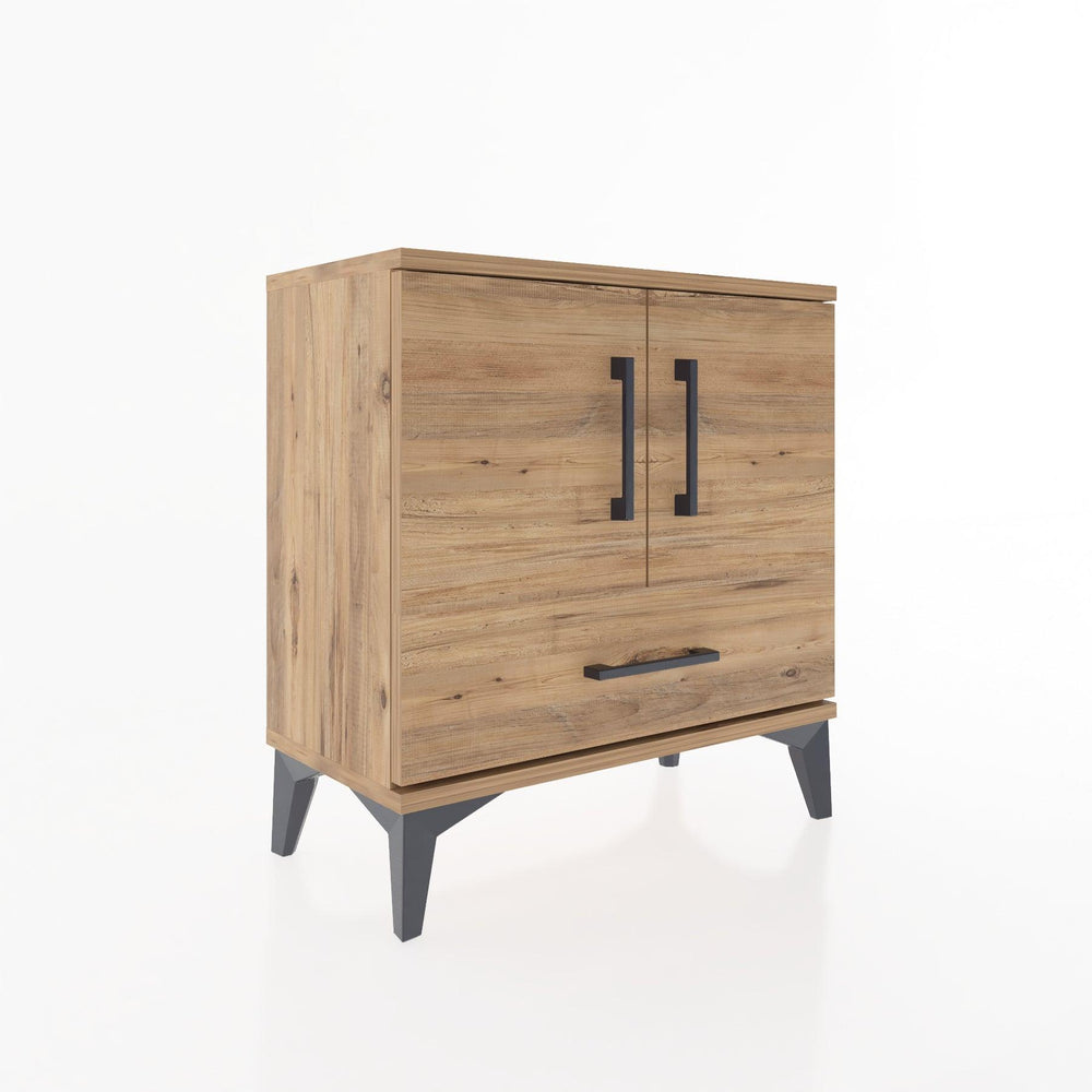 Woodntry Modular Nightstand Pine 60x30x52 cm with Cover and Drawer KC7-3