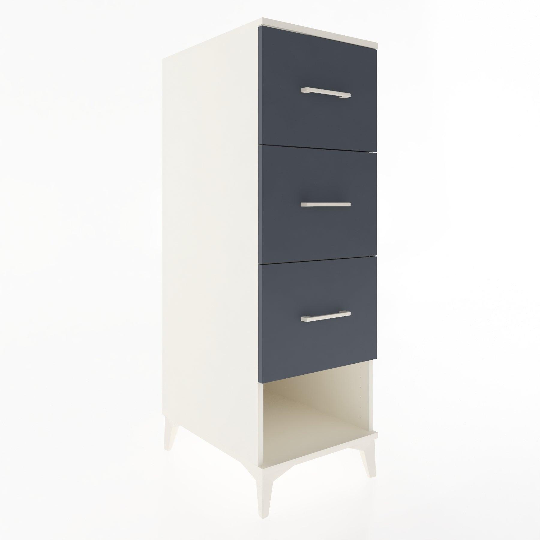 Woodntry Modular Cabinet Moonstone 44x59x122 cm with Drawers and Shelves CR108-1