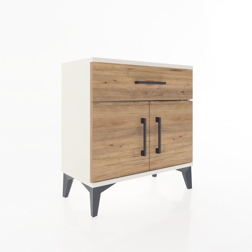 Woodntry Modular Nightstand Moonstone 60x30x52 cm with Cover and Drawer KC8-1