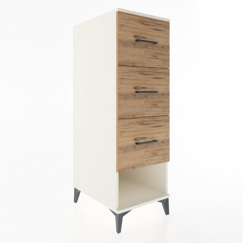 Woodntry Modular Cabinet Moonstone 44x59x122 cm with Drawers and Shelves CR108-1