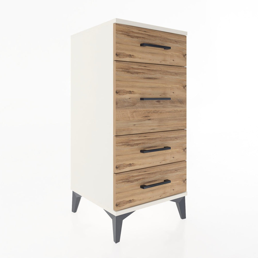 Woodntry Modular Nightstand Moonstone 44x44x84 cm Drawer C8-1