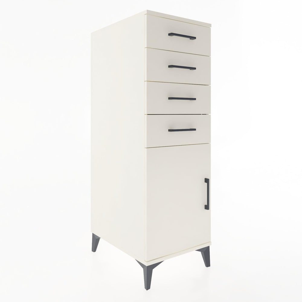 Woodntry Modüler Dolap Aytaşı 44x30x122 cm Kapaklı ve Çekmeceli KC58-1