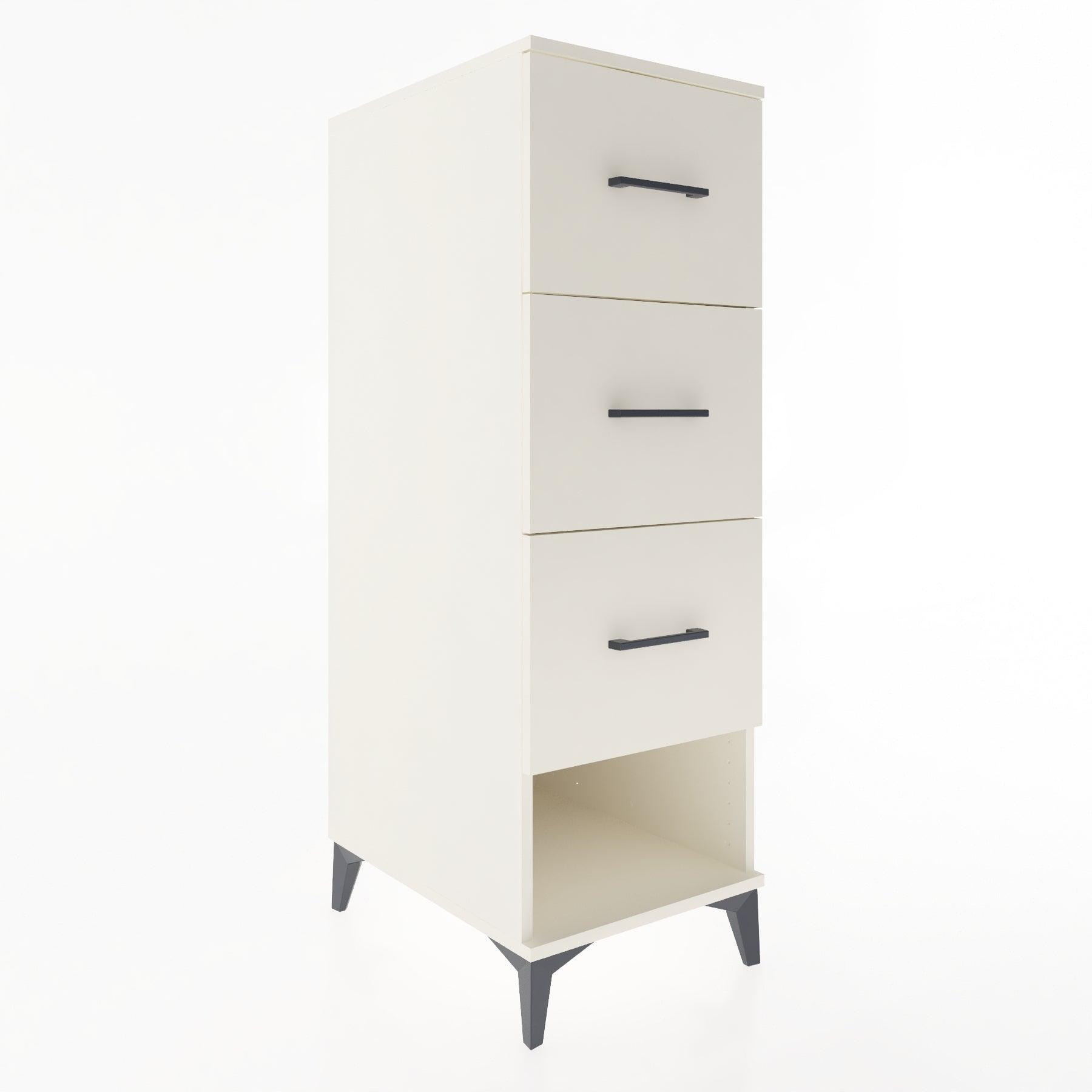 Woodntry Modular Cabinet Moonstone 44x59x122 cm with Drawers and Shelves CR108-1