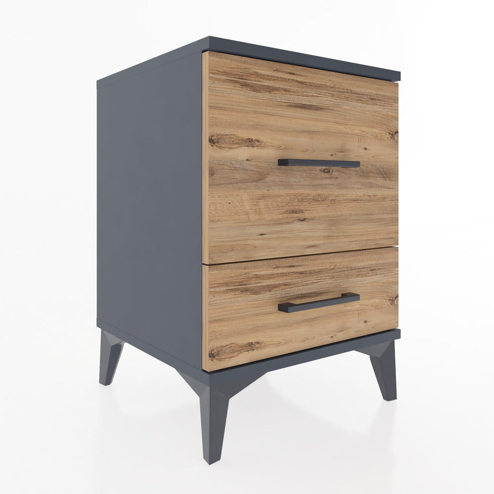 Woodntry Modular Nightstand Anthracite 44x44x52 cm Drawer C8-2