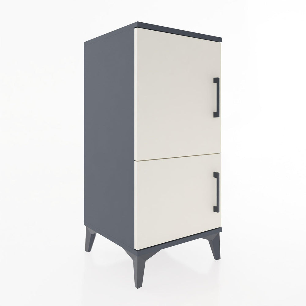 Woodntry Modüler Komodin Antrasit 44x44x84 cm Kapaklı K30-2