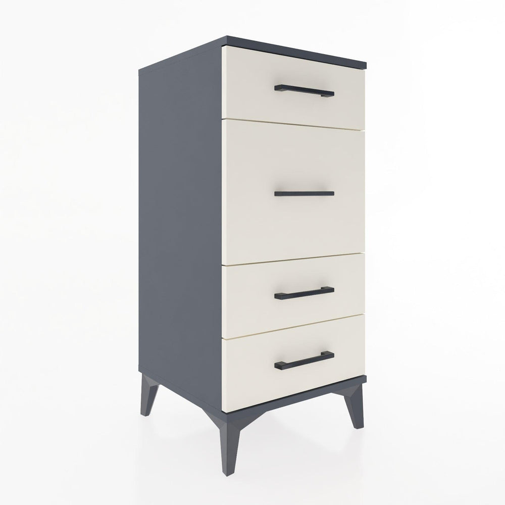 Woodntry Modular Nightstand Anthracite 44x44x84 cm Drawer C8-2