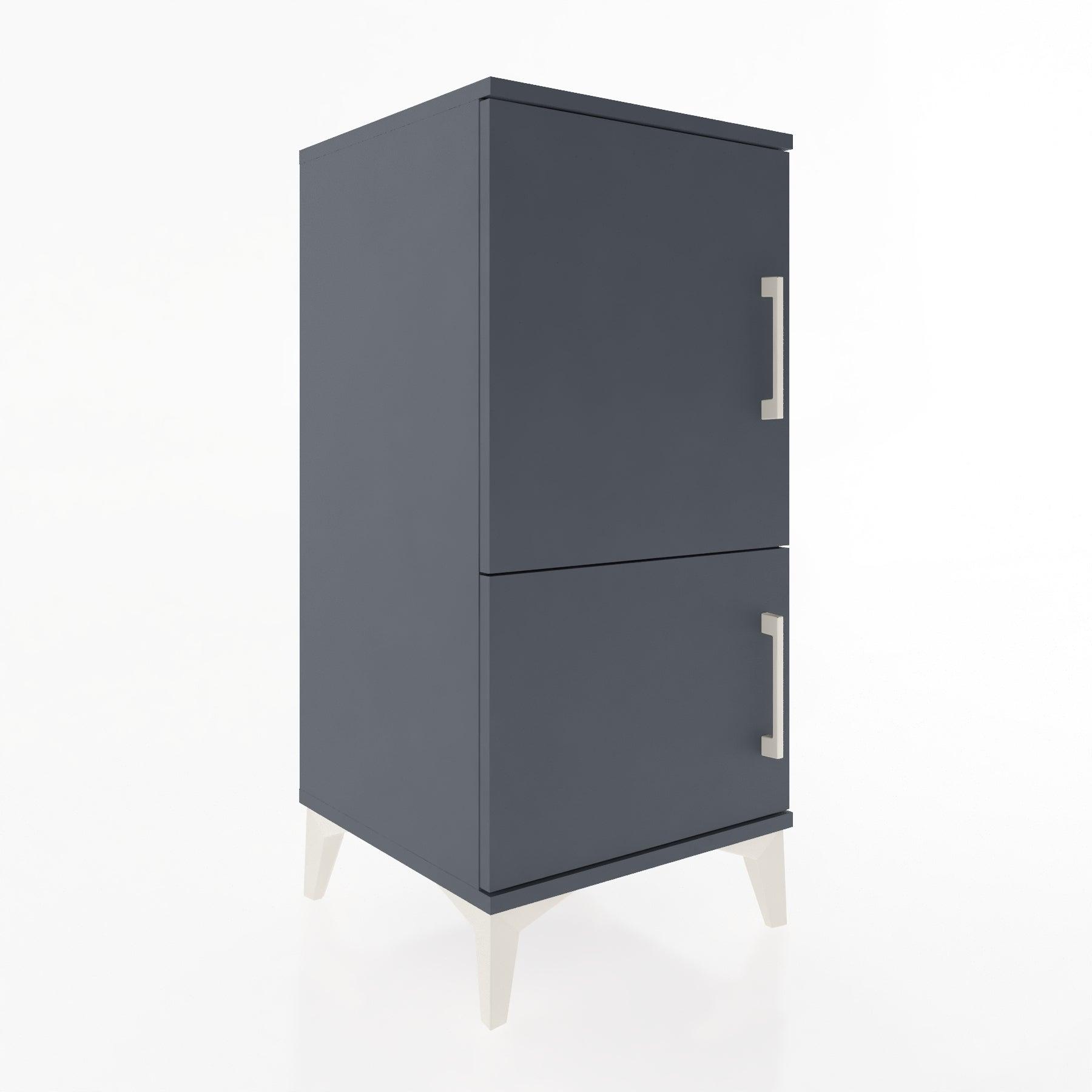 Woodntry Modular Nightstand Anthracite 44x44x84 cm with Lid K30-2