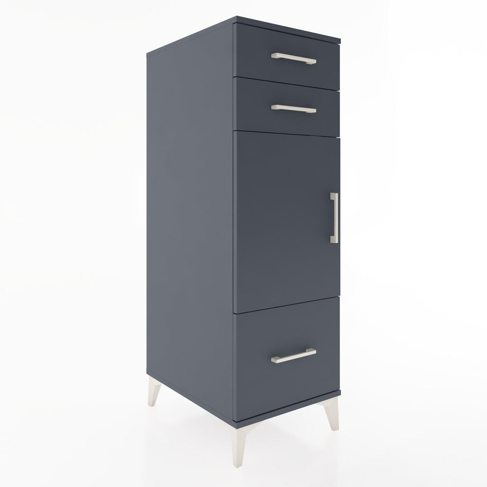 Woodntry Modular Cabinet Anthracite 44x59x122 cm with Doors and Drawers KC8-2