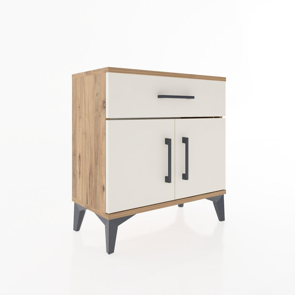 Woodntry Modular Nightstand Pine 60x30x52 cm with Cover and Drawer KC8-3