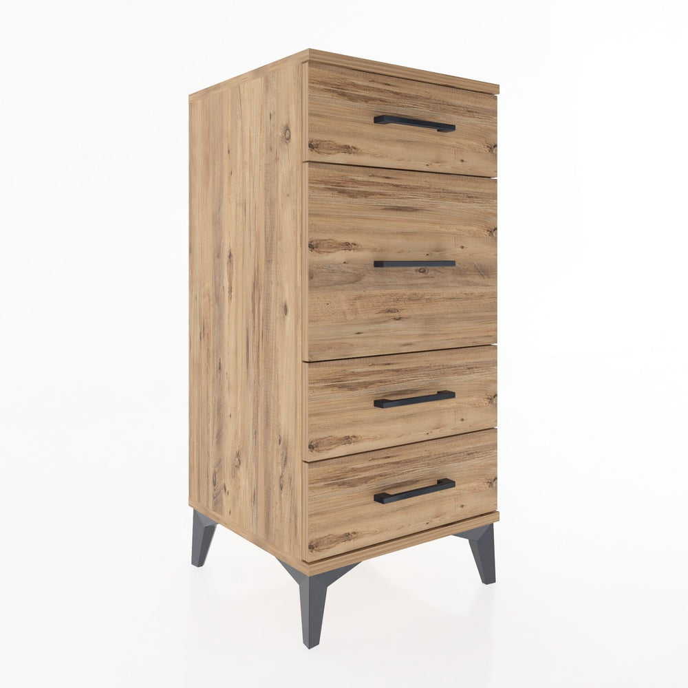 Woodntry Modular Nightstand Pine 44x44x84 cm Drawer C8-3