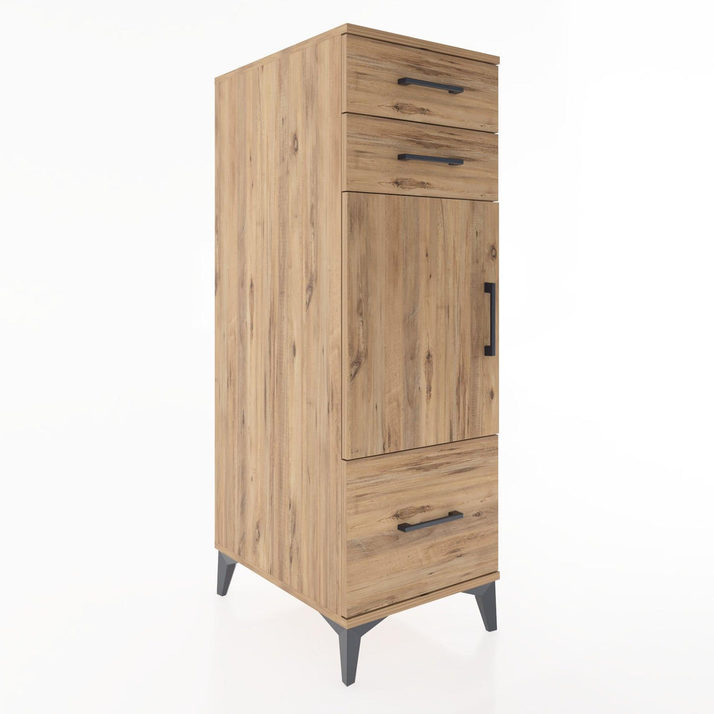 Woodntry Modular Cabinet Pine 44x59x122 cm with Doors and Drawers KC8-3