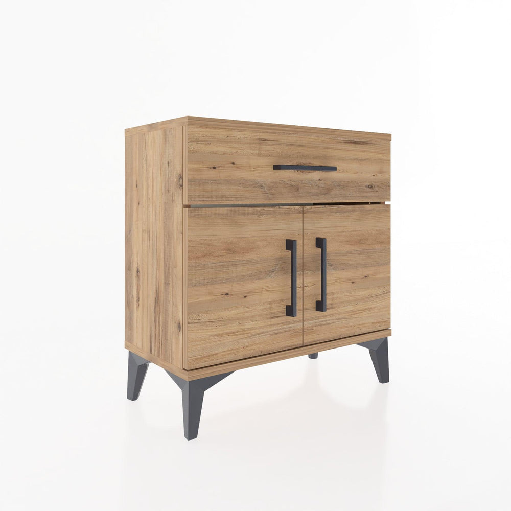 Woodntry Modular Nightstand Pine 60x30x52 cm with Cover and Drawer KC8-3