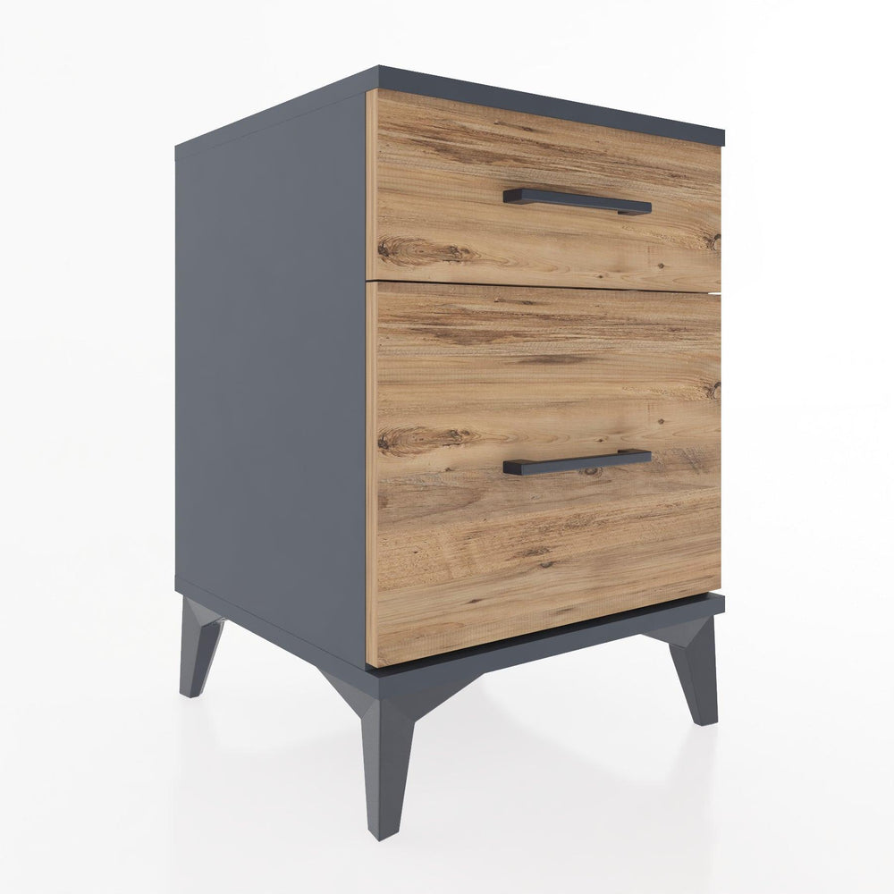 Woodntry Modular Nightstand Anthracite 44x44x52 cm Drawer C9-2