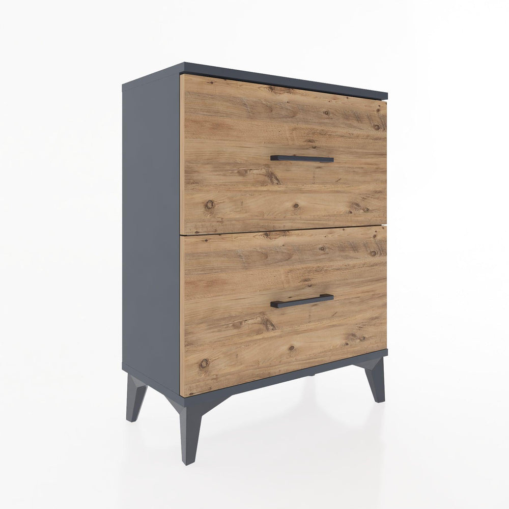 Woodntry Modular Nightstand Anthracite 60x30x68 cm Drawer C9-2