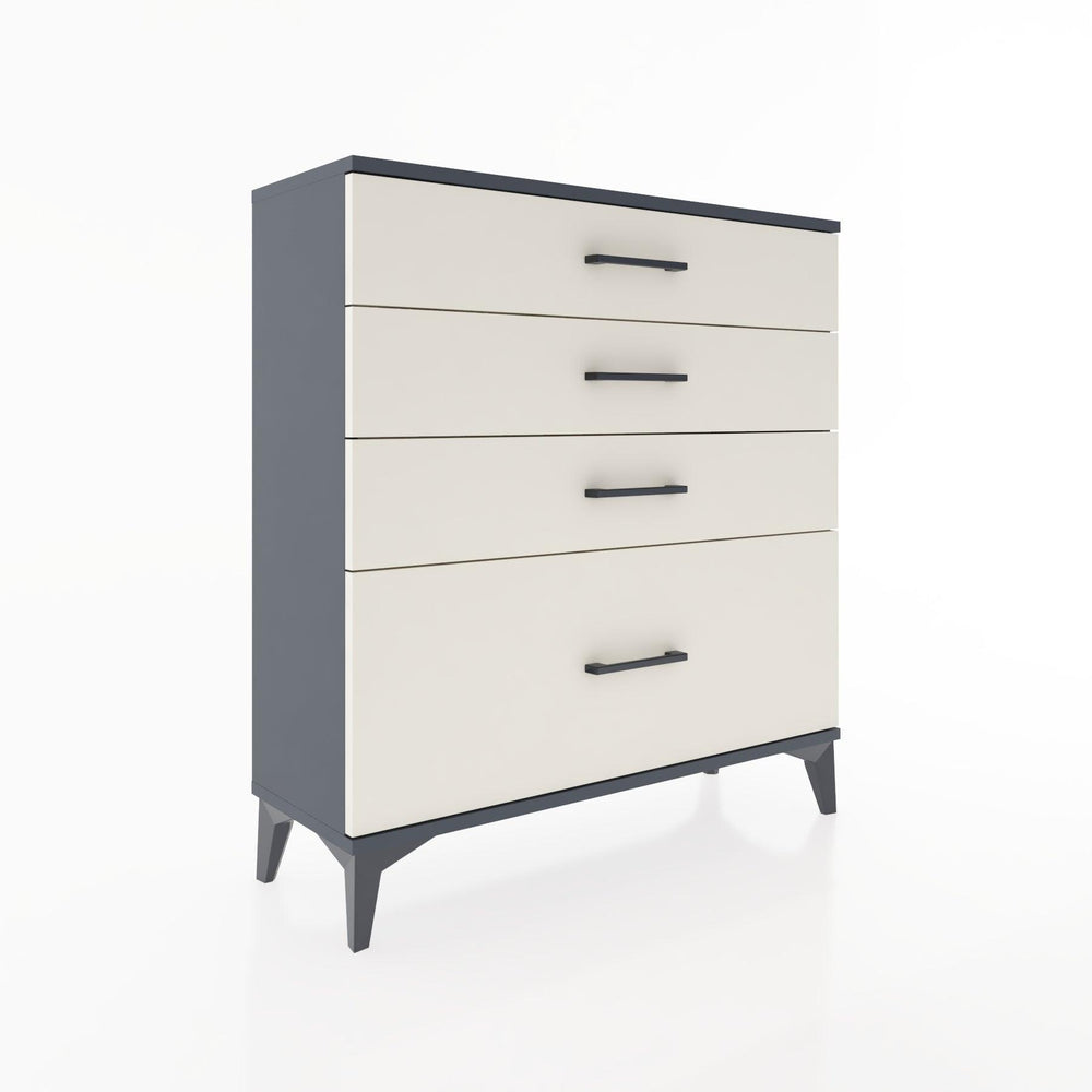 Woodntry Modüler Şifonyer Antrasit 88x30x84 cm Çekmeceli C9-2