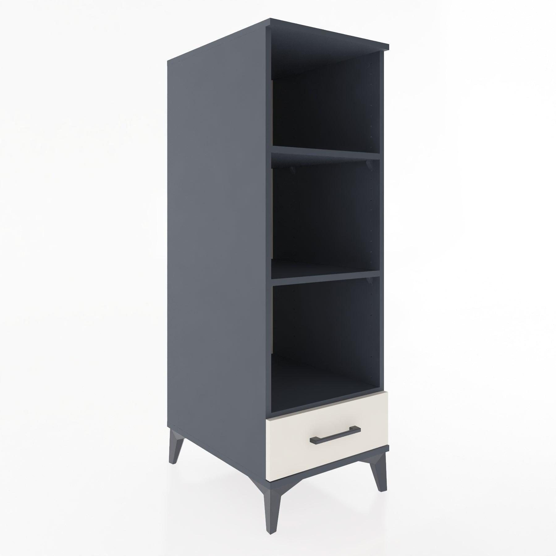 Woodntry Modular Cabinet Anthracite 44x30x122 cm with Drawers and Shelves CR109-2