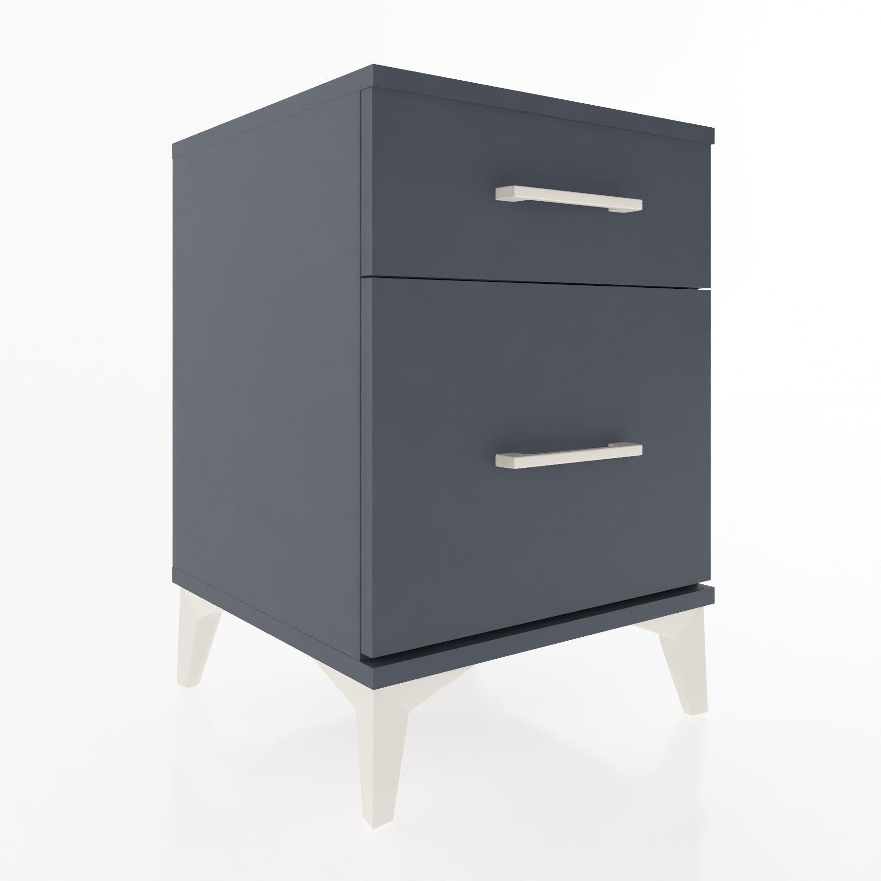 Woodntry Modular Nightstand Anthracite 44x44x52 cm Drawer C9-2