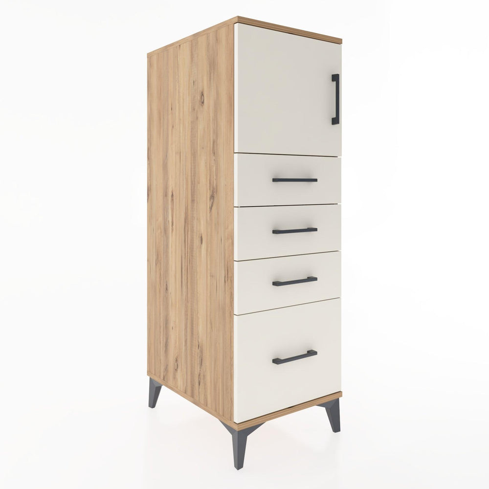 Woodntry Modular Cabinet Pine 44x59x122 cm with Doors and Drawers KC9-3